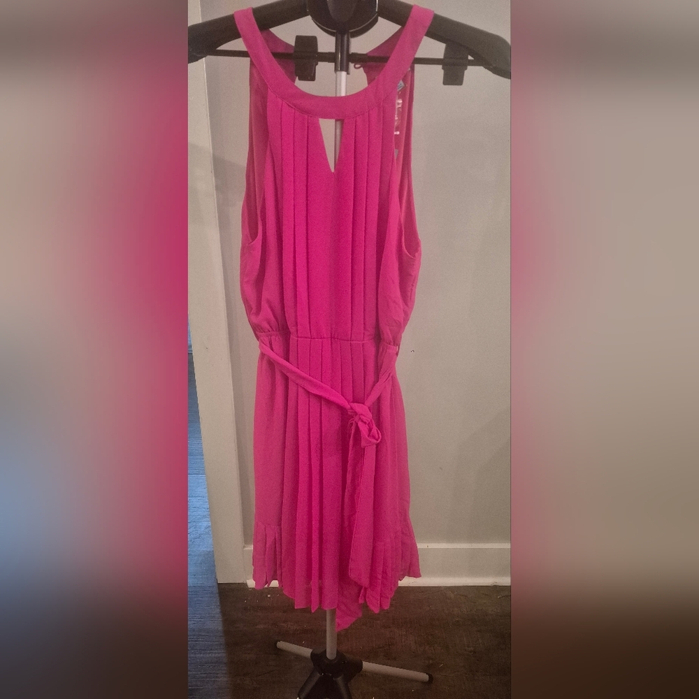 She + Sky Vibrant Pink Mini Dress Nwt